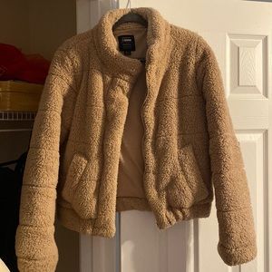BROWN FURRY CISONO JACKET